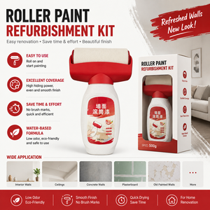 Kit de Rodillos para Pintar Paredes, Venta al por Mayor de Fábrica, Kit de Reparación de Paredes con Pintura de Látex para Interiores, Juego de Brochas para Decoración del Hogar - Product Image 1