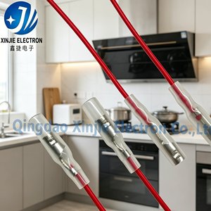 Faisceau de câbles à borne balle personnalisé 4,0 mm/4,8 mm avec gaine de protection, câble connecteur balle mâle/femelle pour appareils électroménagers - Product Image 5