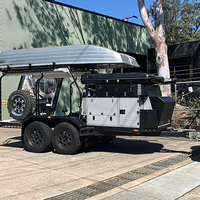 Australia 4x4 berkemah di jalan tak beraspal Trailer dan mainan sepeda motor Hauler untuk ATV dan kapal membawa Trailer perjalanan