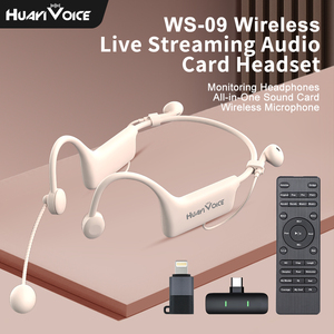 Neuankömmling All in One WS09 Soundkarte Kopfhörer Mikrofon Rausch unterdrückung 12 Sound effekt Voice Changer Android IOS <span class=keywords><strong>Live</strong></span> <span class=keywords><strong>Stream</strong></span> - Product Image 2