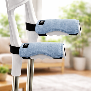 Coussinets de béquille pour avant-bras en olivine, lavables en machine, confortables, avec poignée en caoutchouc et capacité de charge de 400 lb pour adultes et patients - Product Image 1