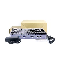 Fanless komputer tertanam i7 8565U 16G DDR4 M.2 TPM2.0 industri mini pc linux kompatibel 4 port lan