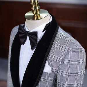 MTM hecho a medida hombres esmoquin trajes <span class=keywords><strong>de</strong></span> boda hecho a mano personalizado chaqueta pantalón <span class=keywords><strong>chaleco</strong></span> hombres <span class=keywords><strong>ceremonia</strong></span> fiesta traje Casual - Product Image 3