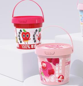 Seau en <span class=keywords><strong>plastique</strong></span> vide de 1 litre avec logo personnalisé IML, bacs ronds en <span class=keywords><strong>plastique</strong></span>, petits seaux, <span class=keywords><strong>100</strong></span>% qualité alimentaire pour les boissons - Product Image 1