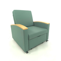 Meubles d'hôpital luxueux, équipement médical, canapé-lit convertible, chaise d'accompagnement pour patient et famille, chaise d'accompagnement hospitalière