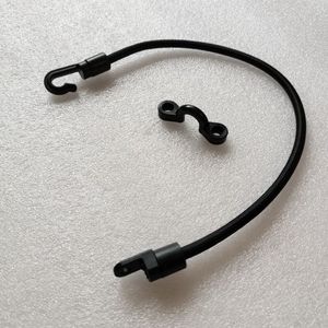 Gancho de cuerda elástica negra, accesorio duradero de nailon de 35 Cm para kayak, para lagos, ríos, uso recreativo - Product Image 2