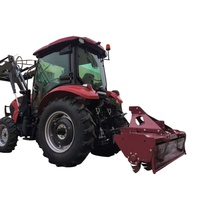 Schwerlast-Traktor 150-180 PS mit geschlossener Kabine, Frontlader, Heckbagger und zuverlässiger Zapfwellenantrieb