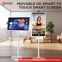 Télévision de cuisine intelligente interactive de 32 pouces moniteur tactile portable LCD rotatif Smart TV écrans interactifs accessoires