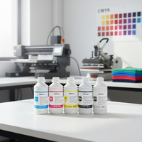 1000ML Tinta Pigmen Premium CMYK Putih untuk Transfer Panas DTF Pencetakan Tekstil untuk Printer Epson I1600 Dx7 L805 L1800 L8050 Xp600 4720