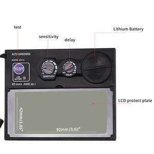 Máscara de Soldadura con Filtro de Oscurecimiento Automático Solar, Casco de Soldador con Espejo de Color Real, Suministros de Soldadura, Juego de Atenuación Automática - Product Image 2