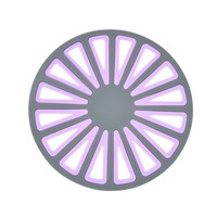Sous-plat réversible 2-en-1 personnalisé en silicone, protecteur de plan de travail rond, support de pot robuste, support de casserole, dessous de plat