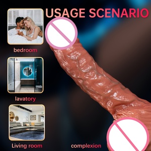 Vente en gros Sex toy pour femmes pénis en caoutchouc Sex toy gode réaliste jouets sexuels fantaisie pour adultes vibromasseur point G sextoys pour femmes bite - Product Image 3
