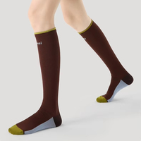 Chaussettes de compression pour femmes, hauteur genou, à pression annulaire à 360 degrés, amincissantes pour les mollets, pour le shopping, le sport et l'usage quotidien