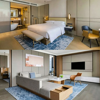 TOPOHUT Hotel Schlüsselfertige Möbellösung mit Integriertem Beleuchteten Kopfteil für Flagship-Hotel GCC Bauprojekt
