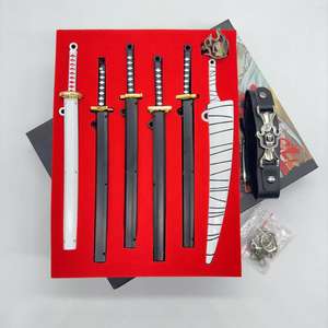Anime Kurosaki Ichigo Bleach <span class=keywords><strong>Zangetsu</strong></span> espada colgante llavero aleación Colección Caja de regalo conjunto - Product Image 2