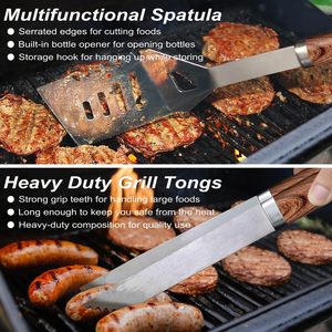 30pcs Stainless Steel <b>BBQ</b> Grill Tools Metal Tool Sets for Barbecue Barbecue Accessories - Product Image 2
