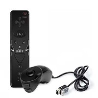 Télécommande de contrôleur de jeu sans fil 2 en 1 de haute qualité pour contrôleur Wii Nunchuck Joypad Gamepad sans accélérateur