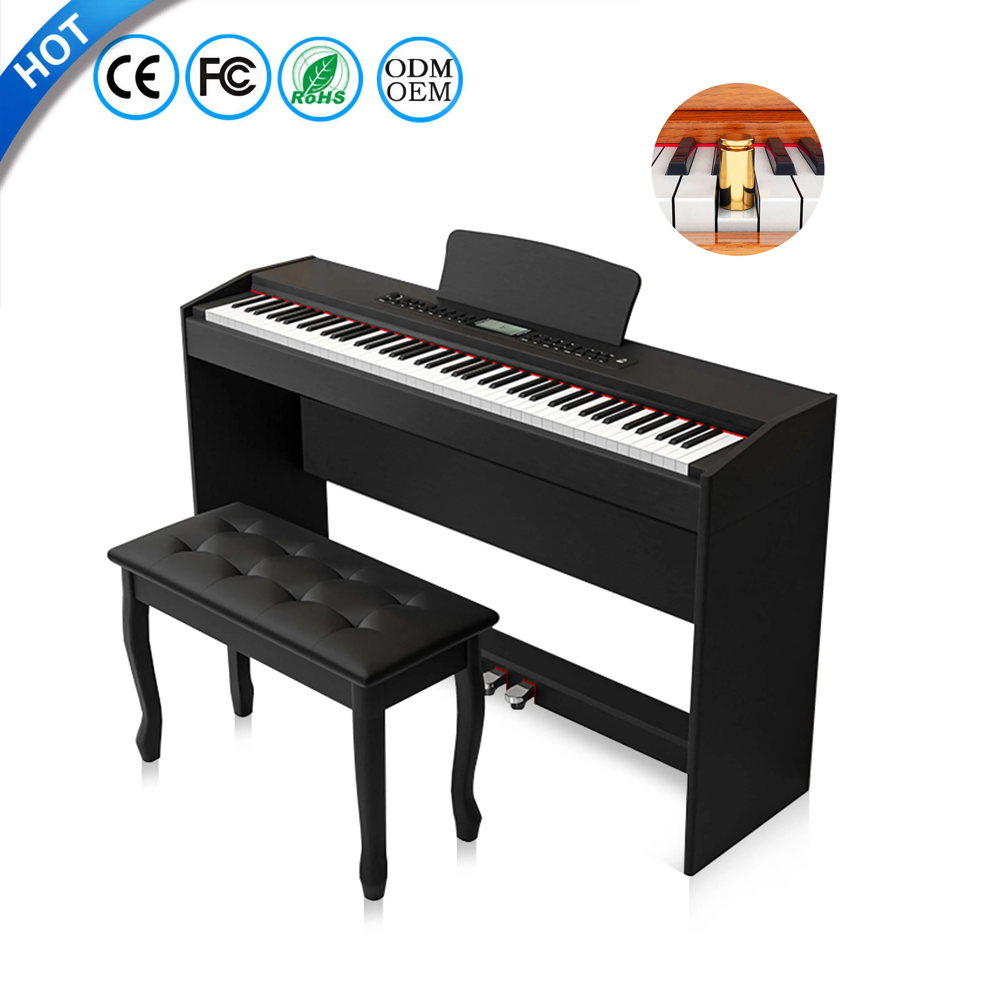 Blanth Elektrische Piano 88 Toets Gewogen Digitale Piano Te Koop Toetsinstrumenten Piano Professionnel