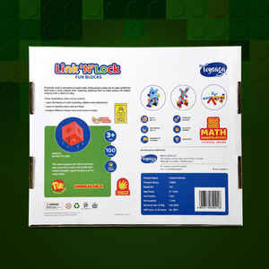 Bloques de Plástico Coloridos Encajables para Matemáticas, Link N Lock, para Niños en Edad Preescolar, Juguete de Aprendizaje Creativo - Product Image 6