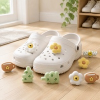 Breloques de chaussures en PVC à dégradé de couleurs, décorations pour sabots, style mode, vente en gros, breloques de chaussures océaniques, décorations pour sacs en PVC