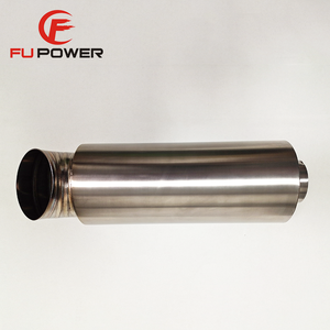 Silenciador de Escape Universal de Acero Inoxidable Tipo Delfín, Entrada de 2.5 Pulgadas, Salida de 3.5 Pulgadas - Product Image 3