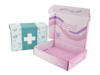 Boîte d'expédition en carton ondulé personnalisée, kit d'artisanat fait main, emballage pour produits de beauté et cosmétiques, boîte cadeau, fabricant en gros