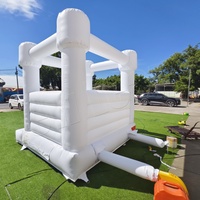 Yuedong 2.5M 3M blanc PVC château gonflable maison de rebond gonflable cavaliers commerciaux diapositives location 10ft