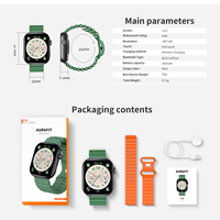 Reloj Inteligente Personalizado F39C IP68 Resistente al Agua, Llamadas por BT, Asistente de Voz, Brújula, Dirección Qibla, Pagos, +100 Modos Deportivos, Unisex