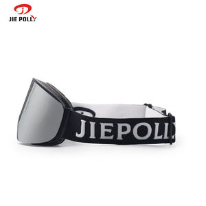 نظارات رياضية ثلجية فاخرة مضادة للضباب بشعار OEM مخصص وعدسات مغناطيسية خارجية ملونة بالضوء نظارات تزلج Otg معدات التزلج على الجل - Product Image 2