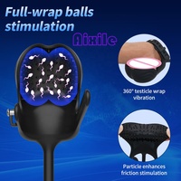 3-in-1 Prostata-Massagegerät Hodenstimulator und Einstellbarer Vibrierender Penisring mit Fernbedienung G-Punkt Sexspielzeug für Männer Erwachsene Paare