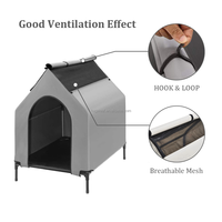 Nichoir surélevé pour chien en tissu Oxford, abri portable pour animaux de compagnie, imperméable et respirant, pour usage extérieur
