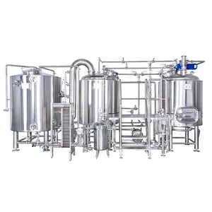 500l nano size brewery equipment for craft breweries customized two three vessel brewhouse with designed layout drawing