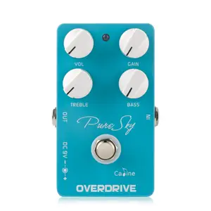 Caline CP-12 Gitaar Effect Pedaal Pure Overdrive Effect Pedalen True Bypass met Zeer Zuiver en Schoon Voice Gitaar Pedaal