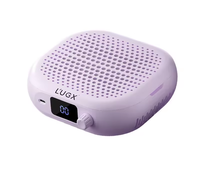LG207 Aspirateur à poussière pour ongles rechargeable, couleurs macaron, ABS, 6000 tr/min, forte aspiration, 20W, extracteur de poussière professionnel pour ongles