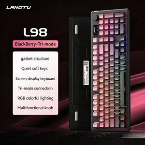 คีย์บอร์ดไร้สาย AULA F75 Tri-Mode แบบ Gasket Mount 2.4G Type-C RGB Hot Swap สำหรับเล่นเกม 87 ปุ่ม สำหรับพีซีและแล็ปท็อป - Product Image 6
