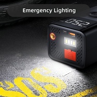 Démarreur de secours 12V pour voiture, pompe à air, dispositif multifonction tout-en-un, booster de batterie, gonfleur de pneus, affichage numérique