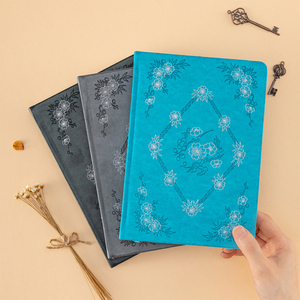 Carnet de notes A5 vintage 2026, couverture rigide en cuir, processus de gaufrage, lignage collégial - Product Image 2
