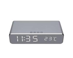 Đứng Điện Thoại Di Động Nhanh Chóng Sạc Di Động Powerbank Led Điện Thoại Không Dây Đồng Hồ Báo Thức Với Điện Thoại Sạc Không Dây - Product Image 2