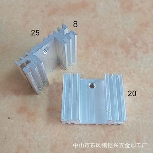 ฮีทซิงค์อะลูมิเนียม To220 ขนาด 25x8x25 มม. สำหรับทรานซิสเตอร์ SCR มอสเฟต ซีเนอร์ไดโอด แบบติดตั้งบนพื้นผิว ประสิทธิภาพสูง - Product Image 4