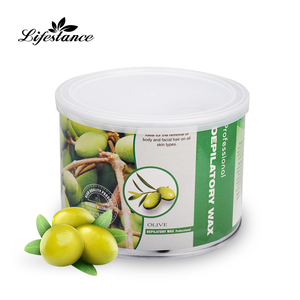 Fabricante listo para usar cera suave 400g 800g cuerpo hidratante frutas sabores pasta cera depilatoria caliente para pieles sensibles - Product Image 5