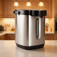Bouilloire Électrique Sans Fil en Gros, 4 Litres, Thermo Pot 800W, Cuve Intérieure en Acier Inoxydable pour Bureau, Entrepôt, Salle de Réunion, Usage Personnel du Personnel