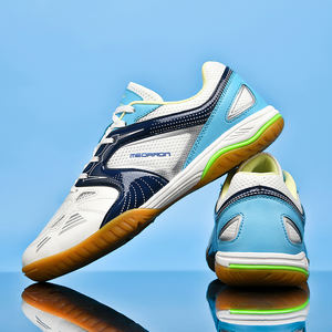 Chaussures de <span class=keywords><strong>ping</strong></span>-<span class=keywords><strong>pong</strong></span> respirantes en mesh PU avec semelle en caoutchouc antidérapante, chaussures de badminton, de volley-ball et de tennis de table pour hommes - Product Image 4