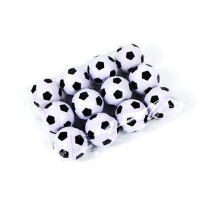 Kunden spezifischer Sport fußball fußball weicher Pu-Schaum runder schwarzer und weißer Stress ball gegen Stress abbau mit individuellem Logo gedruckt - Product Image 2