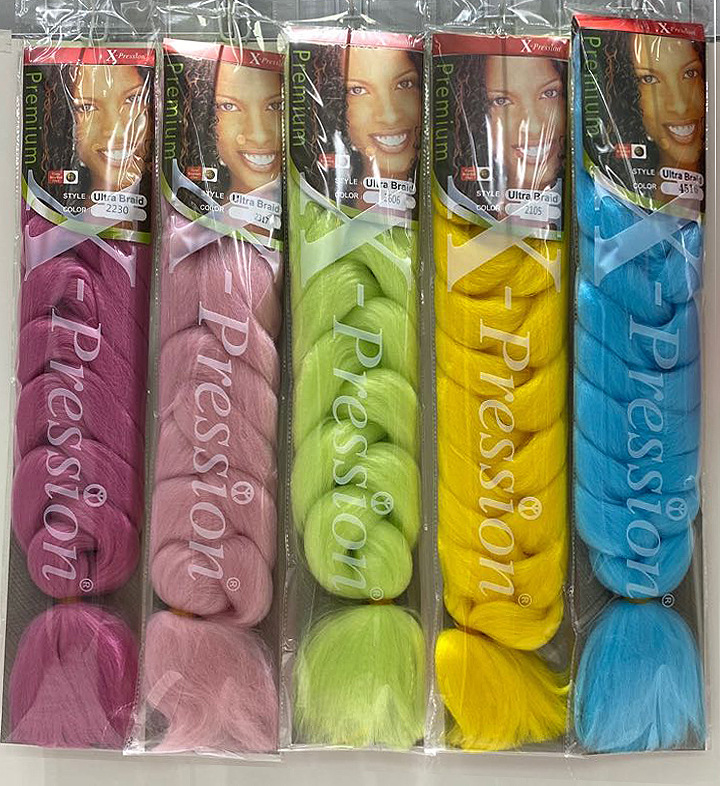 Оптовая продажа, шиньон для наращивания 165 г, 82 дюйма, Омбре, джамбо коса, синтетические волосы для плетения