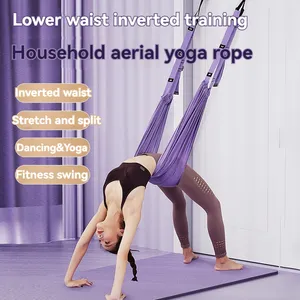 Damen Gewicht-Verlust-Training Übung biegt nach unten aerial Yoga dehnung Seil Trainer unterstützt Dehnband einstellbares Pilates