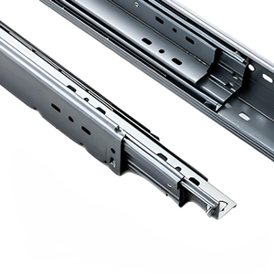 Glissières de tiroir robustes en métal à roulement à billes, à extension complète, pour rangement et placards - Product Image 3