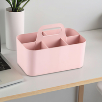 MONR Boîte de rangement portable légère en plastique Poignée empilable PS Organisateur ménager Compartiments Rectangle pour injection domestique