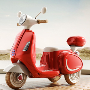 Children Electric Tricycle <b>Rechargeable</b> <b>Battery</b> Powered DC 12V With Lights For Ages 1-6 Years Old - Product Image 1