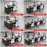 Poste de travail de bureau simple et moderne, rectangulaire, écologique, modulaire, avec écran de séparation et casier, pour employé, avec poste informatique