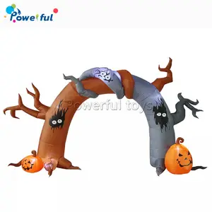 Arco inflable grande para halloween, decoración de halloween, arco inflable de calabaza personalizado para la venta